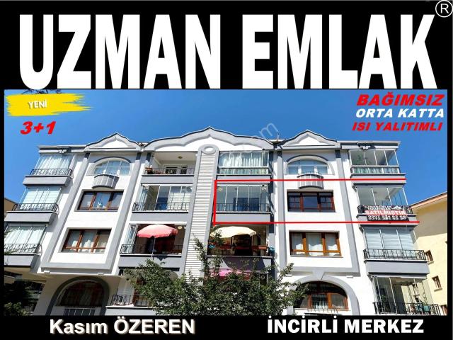 sadece Memura incirli Mh. Orta Katta Bağımsız Isı Yalıtımlı,kilerli Yapılı Yeni Boyalı 3+1 Daire