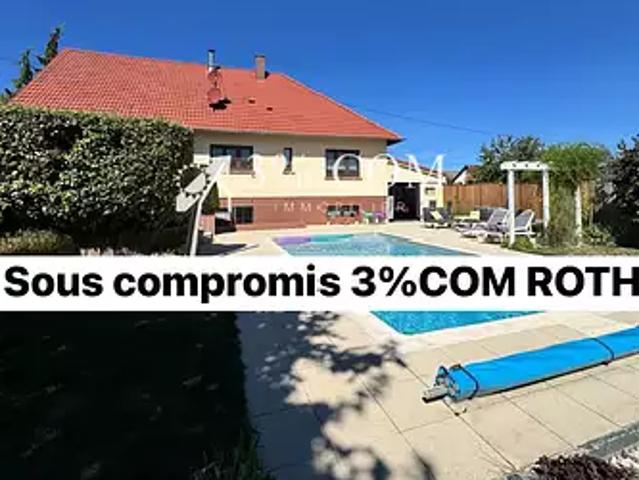 Saessolsheim 67270 Achat / Vente maison 6 pièces t6 piscine jardin