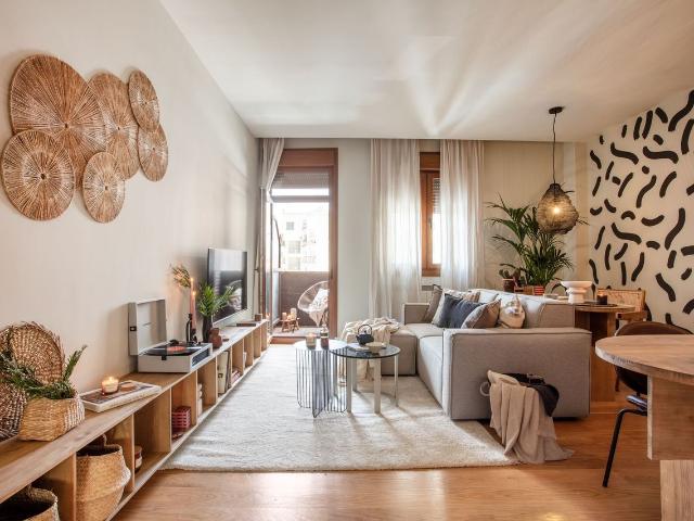 Saharan Inspired 2 Bedroom Oasis with Private Balcony and Workstations in Azca, Madrid Amsterdam Apartments for Rent
