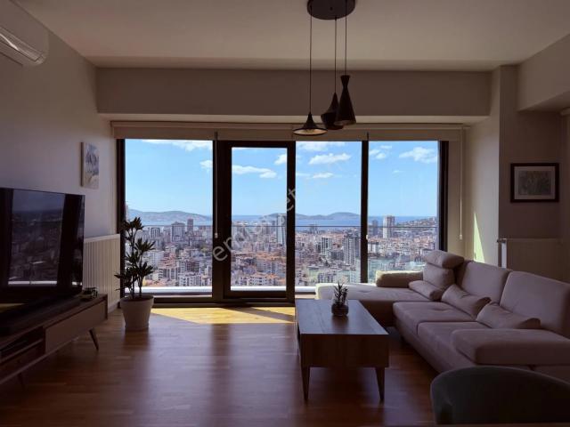 Sahibinden And Pastelde 23. Kat, 2+1 Deniz Ve Adalar Manzaralı, Full Eşyalı