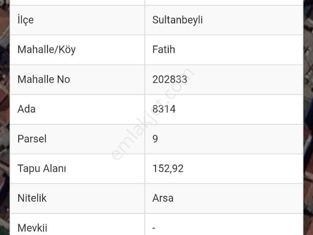 Sahibinden 153 M2 Arsa İçinde Müteahhite Uygun