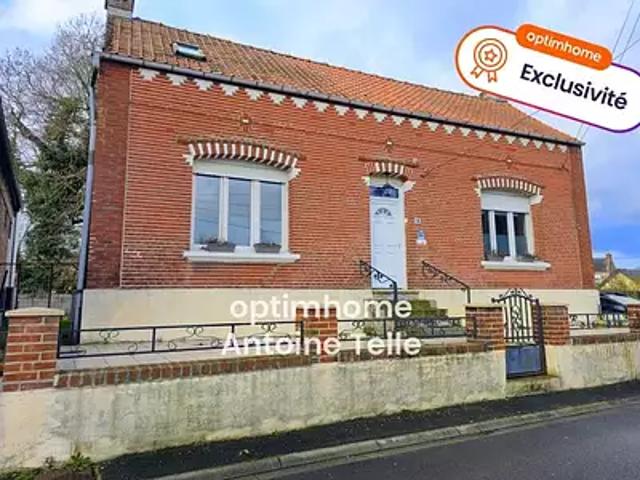 Saint Vaast en Cambrésis 59188 Achat / Vente maison 4 pièces t4 jardin terrasse