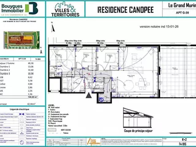 Saint Vincent de Tyrosse 40230 Achat / Vente appartement 4 pièces t4 terrasse