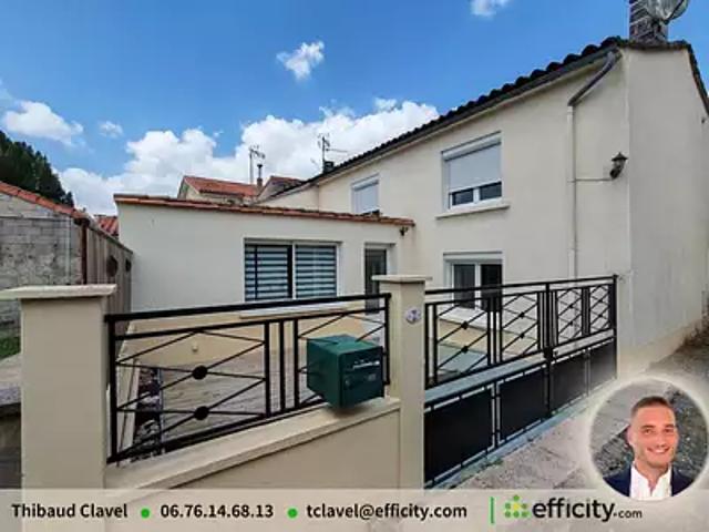 Saint Amant de Boixe 16330 Achat / Vente maison 4 pièces t4 jardin terrasse