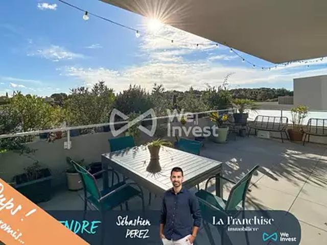 Saint Aunès 34130 Achat / Vente appartement 3 pièces t3 au dernier étage terrasse