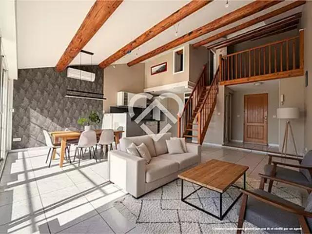 Saint Bauzille de la Sylve 34230 Achat / Vente maison 6 pièces t6 au dernier étage terrasse