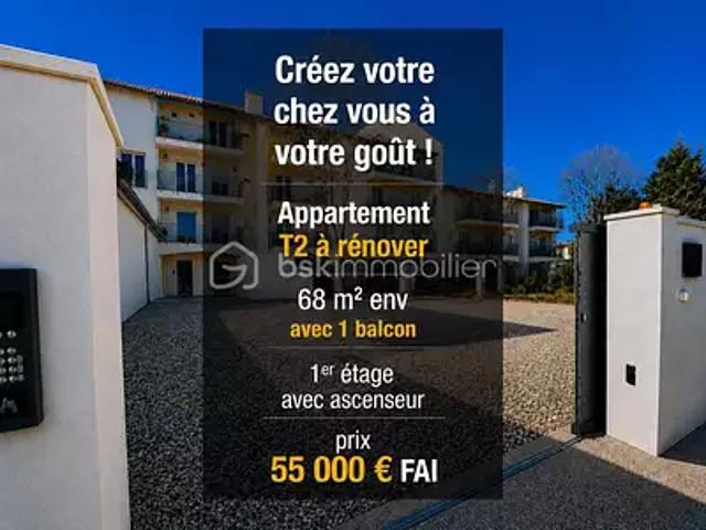 Saint Christol 84390 Achat / Vente appartement 2 pièces t2 cave balcon