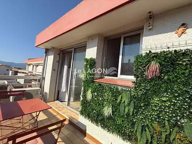 Saint Cyprien 66750 Location appartement 2 pièces t2 au dernier étage