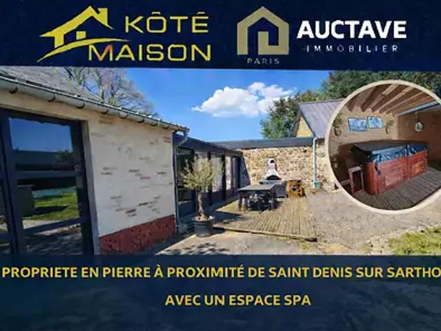 Saint Denis sur Sarthon 61420 Achat / Vente maison 8 pièces t8 au dernier étage