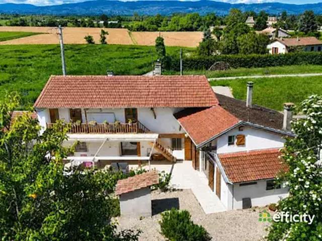 Saint Didier sur Chalaronne 01140 Achat / Vente maison 8 pièces t8 piscine jardin