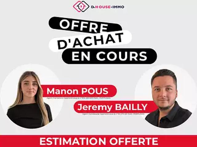 Saint Estève 66240 Achat / Vente maison 3 pièces t3 terrasse parking