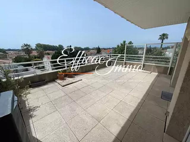 Saint Estève 66240 Location appartement 3 pièces t3 au dernier étage