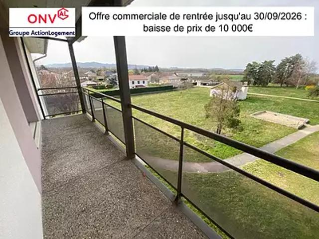 Saint Etienne de Saint Geoirs 38590 Achat / Vente appartement 5 pièces t5 au dernier étage cave