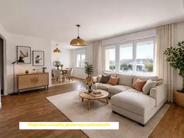 Saint Etienne sur Chalaronne 01140 Achat / Vente appartement 4 pièces t4 cave parking