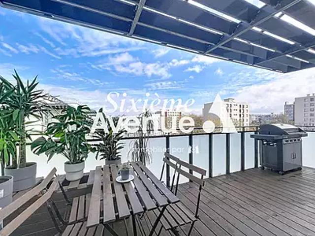 Saint Fons 69190 Achat / Vente appartement 4 pièces t4 au dernier étage terrasse