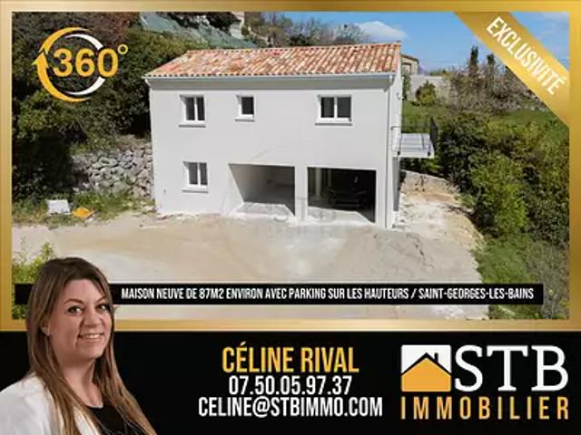 Saint Georges les Bains 07800 Achat / Vente maison 4 pièces t4