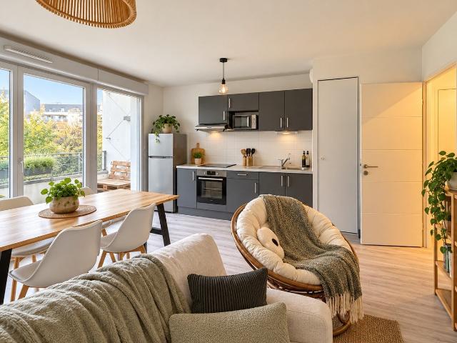 Saint Herblain Bourg / Pelousière T2 avec balcon et parkin. 45m² Saint Herblain
