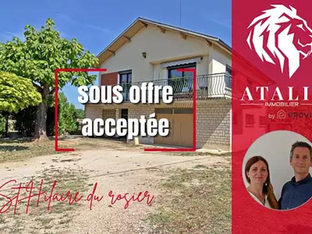 Saint Hilaire du Rosier 38840 Achat / Vente maison 6 pièces t6 jardin terrasse