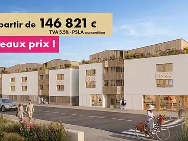 Saint Jean de Monts 85160 Achat / Vente appartement neuf 3 pièces t3 balcon