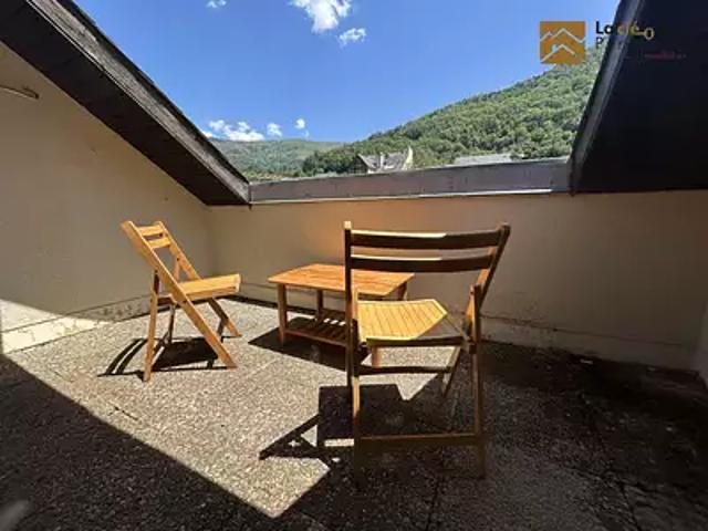 Saint Lary Soulan 65170 Achat / Vente appartement 3 pièces t3 au dernier étage terrasse
