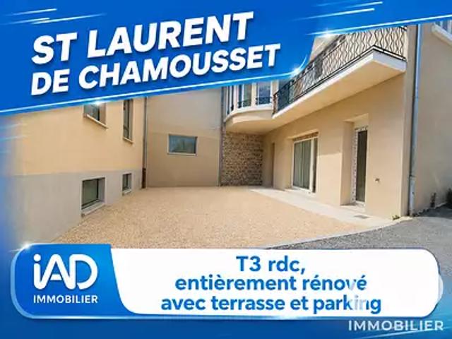 Saint Laurent de Chamousset 69930 Achat / Vente appartement 3 pièces t3 parking
