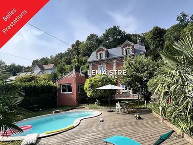 Saint Martin du Manoir 76290 Achat / Vente maison 6 pièces t6 au dernier étage piscine