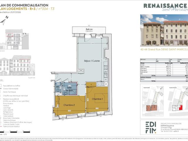 Saint Marcellin 68m² Saint Marcellin
