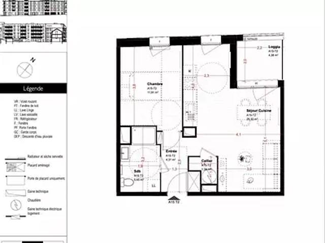 Saint Omer 62500 Achat / Vente appartement 2 pièces t2 parking