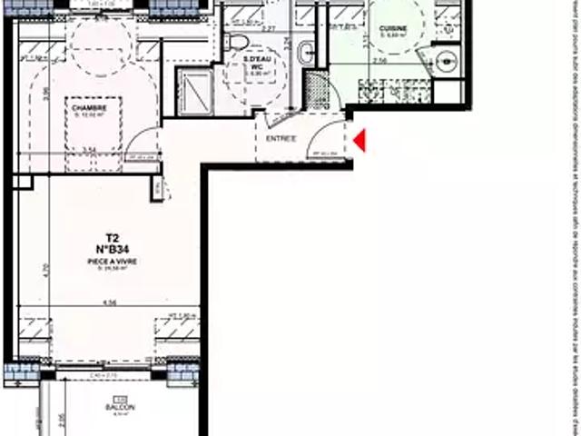 Saint Pol de Léon 29250 Achat / Vente appartement 2 pièces t2 au dernier étage