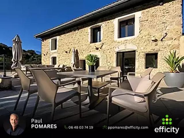 Saint Quentin sur Isère 38210 Achat / Vente maison 6 pièces t6 piscine terrasse