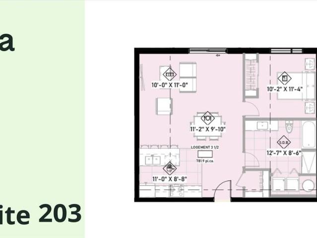 Saint Raphaël – Logement 3 1/2 – 4 1/2 – 5 1/2 neufs à louer