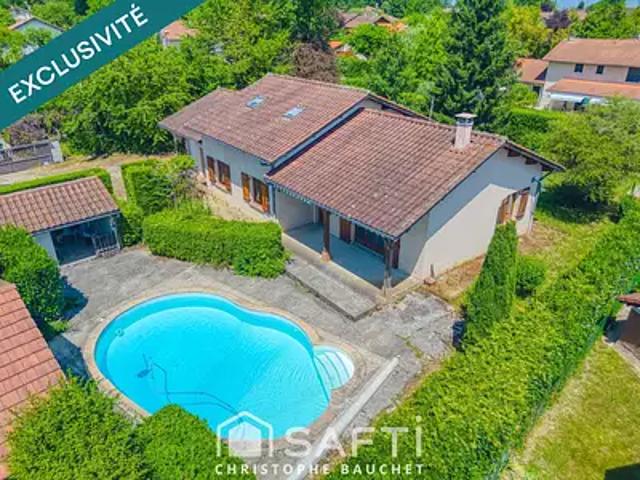 Saint Rémy 01310 Achat / Vente maison 7 pièces t7 piscine terrasse