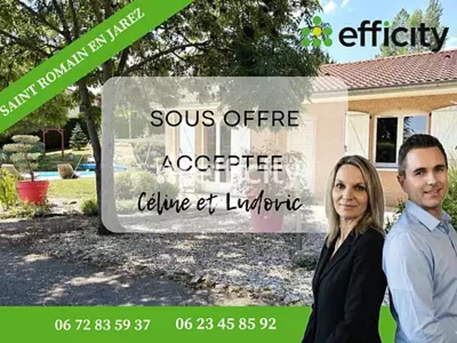Saint Romain en Jarez 42800 Achat / Vente maison 4 pièces t4 piscine terrasse