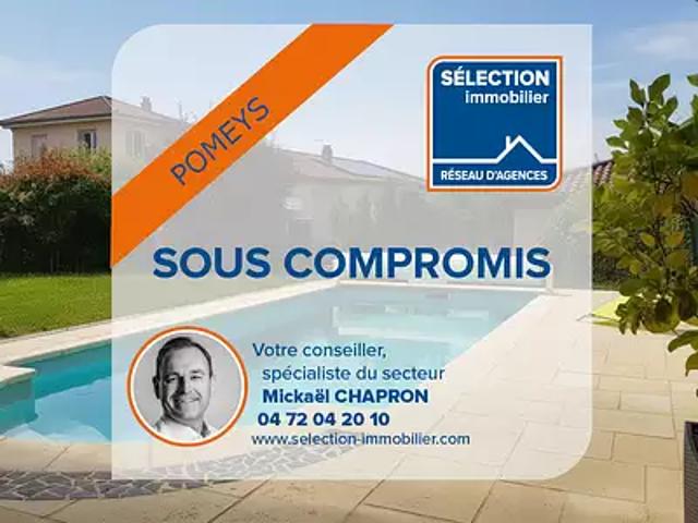 Saint Symphorien sur Coise 69590 Achat / Vente maison 6 pièces t6 au dernier étage piscine