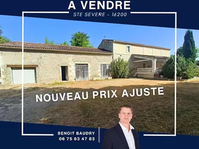 Sainte Sévère 16200 Achat / Vente maison 4 pièces t4 terrasse parking