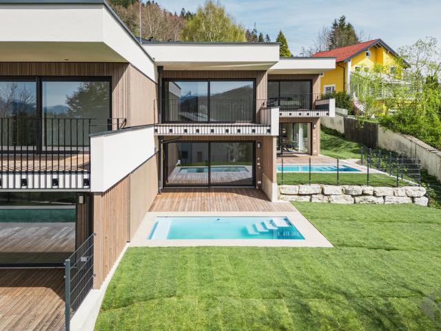 Salzburg / Heuberg: Modernes Reihenhaus in Ruhelage mit Garten & Pool