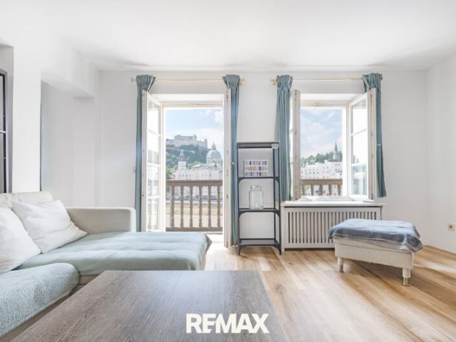 Salzburg im Blick: 2 Zi. Wohnung, Balkon und direkter Festungsblick