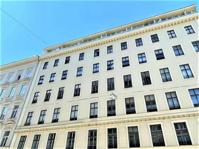 SALZTORGASSE, DONAUKANAL NÄHE, 52 m2 Neubau mit Stehbalkon, 2 Zimmer, Komplettküche, Wannenbad, Parketten, Fernblick