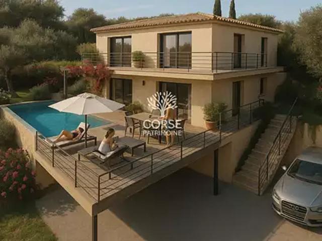 Sari Solenzara 20145 Achat / Vente maison 5 pièces t5 piscine terrasse