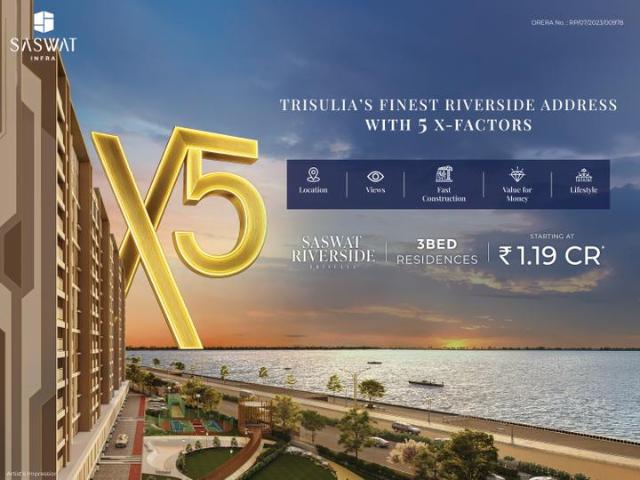 Saswat Riverside,Trisulia 3 BHK Apartment For Sale Cuttack