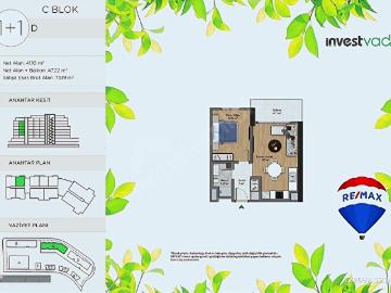 SATILIK 1+1 SIFIR DAİRE ORMAN CEPHE INVESTVADİ SEBA