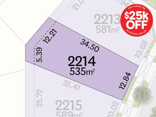 Save More on a Spacious 535m² Homesite Take a Further $25K Off