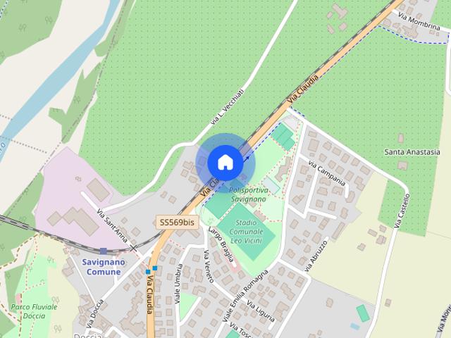 Savignano bilocale con garage e giardino