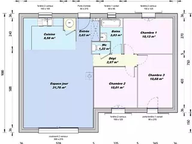 Saze 30650 Programme neuf maison neuf à vendre 4 pièces