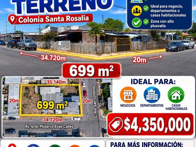 Se vende terreno esquina 699m2 cercas clzd independencia