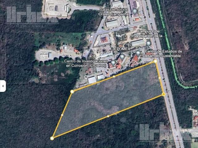 SE VENDE TERRENO GRANDE FRENTE AL AEROPUERTO Y SALIDA HACIA EL PERIFERICO EN CAMPECHE