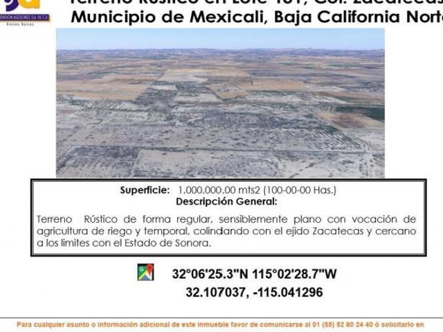 SE VENDE TERRENO RUSTICO