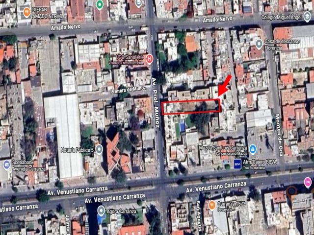 Se vende a Valor Terreno Av. Mu?oz a 50 m de Av. Carranza SLP