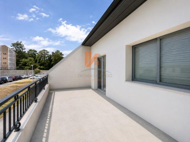 SE VENDE APARTAMENTO CON TERRAZA, GARAJE Y TRASTERO EN CACHEIRAS, A UN PASO DE SANTIAGO