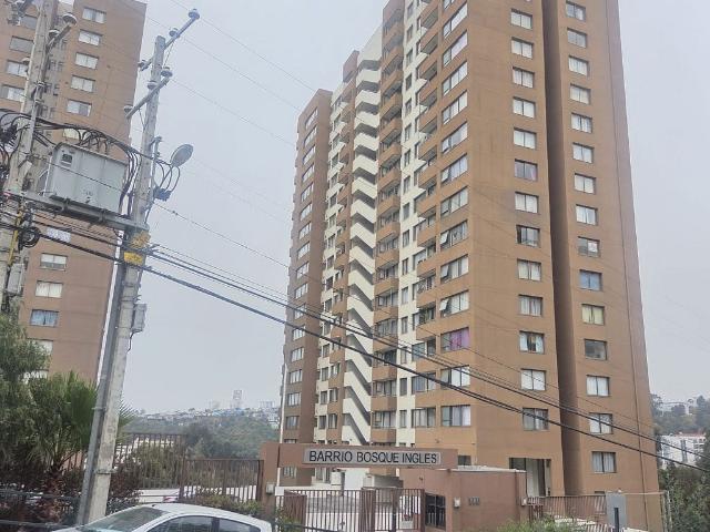 Se vende cómodo depto. bosque los ingleses, valparaíso